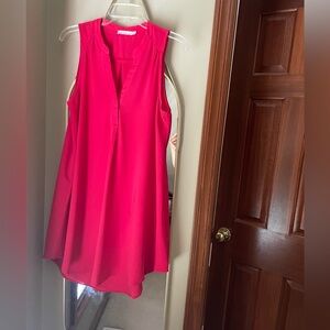 Sleeveless Pink Women's Dress